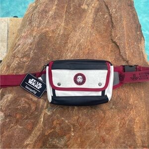 NWT Loungefly Star Wars White Trooper Embossed Belt Bag